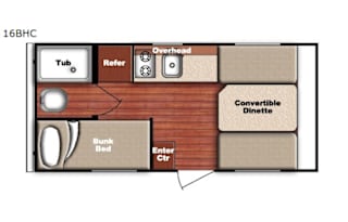 2018 Gulf Stream RV Ameri-Lite Super Lite 16 BHC