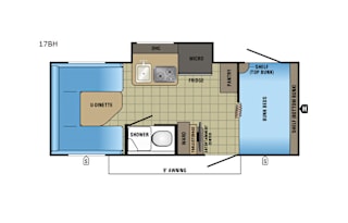 2017 Jayco Hummingbird 17BH