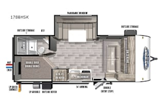 2021 Forest River RV Salem FSX 178BHSK - Rock Wall