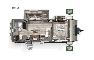 2022 Flagstaff 25FLBS by Forest River