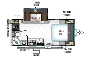 2018 Rockwood Mini-Lite Sleeps 2-4, Travel Trailer