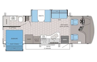 Rent Class A Motorhome for Lake Erie Campgrounds