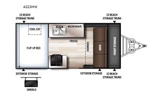2021 Forest River RV Rockwood Hard Side High Wall Series A223HW