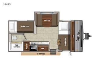 Hocking Hills RV with bunks and slide out
