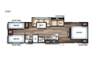 2019 Forest River RV Cherokee Grey Wolf 29BH
