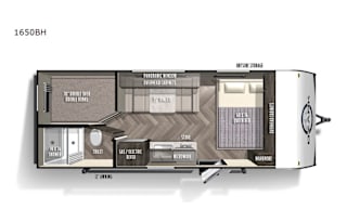 2021 Forest River Ozark 1650BH Travel Trailer