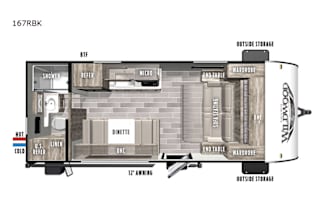 2020 Forest River RV Wildwood FSX 167RB