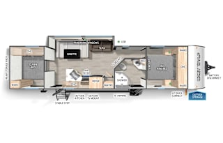 2025 Grey Wolf 27QB Double Rooms