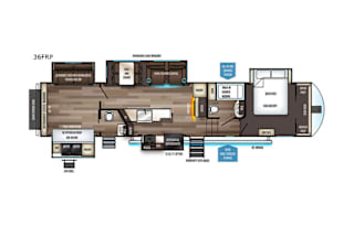 2019 Forest River Sabre 36FRP FifthWheel Sleeps 11