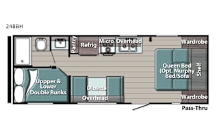 2020 Gulfstream Kingsport with bunk beds