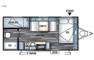 2017 Forest River RV Salem Cruise Lite FS 195BH