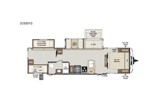 2019 Keystone RV Bullet 308BHS