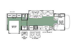 Foodie friendly family-sized RV