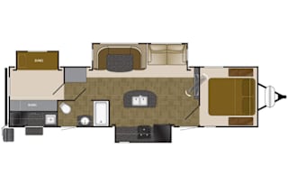 3 slides, Sleeps 10, 2 bedroom, Outdoor kitchen