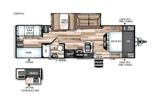 2017 Forest River RV Wildwood Heritage Glen Hyper-Lyte 29BHHL