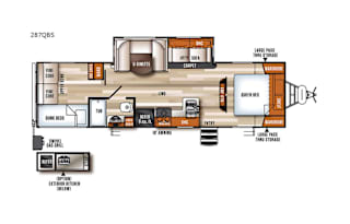 2018 Forest River RV Vibe Extreme Lite 287QBS