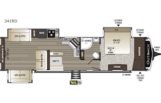 Unit 10-Outback with Large Rear Living & King Bed