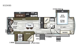 2019 Forest River RV Flagstaff Classic Super Lite 832IKBS
