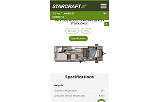 2018 Starcraft Autumn Ridge 260HR