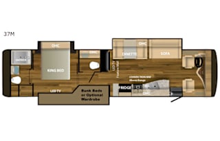 Find Serenity In Our Fully Stocked 37ft Class A RV