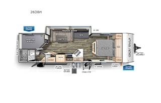 2023 Forest River RV Cherokee Grey Wolf 26dbh