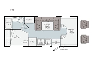 Pet/friends/family friendly Minnie Winnebago