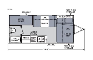2020 Coachmen RV Apex Nano 185BH