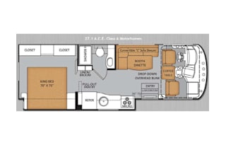 Low Mileage 2014 Thor Ace 27.1 Class A RV Sleeps 5