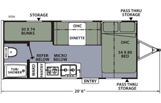 Apex Nano 20’ bunkhouse