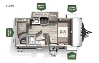 2021 Forest River RV Flagstaff E-Pro 16BH