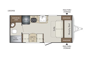 2018 Keystone RV Bullet Crossfire 1800RB