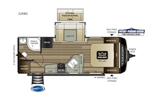 2019 Keystone RV Cougar Half-Ton Series 22RBS