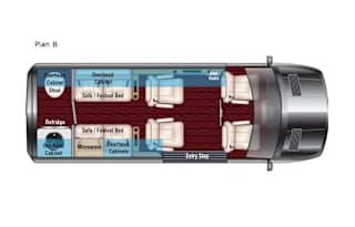 2023 Luxury RV Camper Cruiser Van-Seats 8 Sleeps 2