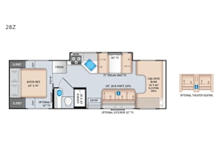 2020 Thor Four Winds 28Z with amenities of home.