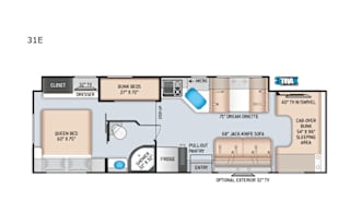 2020 Thor Motor Coach Chateau 31E-with bunk beds!