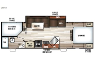 2017 Forest River RV Cherokee Grey Wolf 26DBH