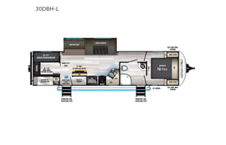 2022 Forest River RV Cherokee Alpha Wolf 30DBH-L