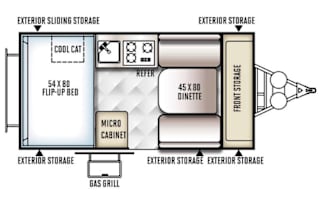 2016 Forest River RV Rockwood Hard Side Series A122S