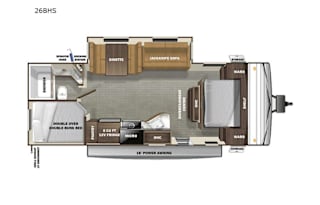 2021 BUNKHOUSE WITH SUPER SLIDE-1/2 Ton Towable!