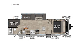 KZ C291BHK - Huge Luxury Travel Trailer