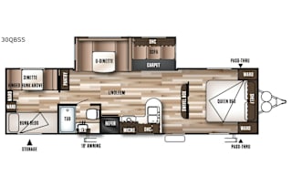 2018 Wildwood 30kqbss bunkhouse