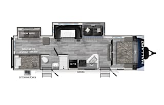 Spacious Family Friendly 35 Ft Bunkhouse