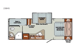 Modern 50s Style Travel Trailer with Outdoor TV!