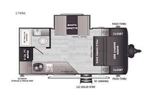 Rose the RV: Compact to tow, spacious inside!