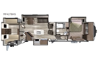 2019 Highland Ridge 427BHS Bunkhouse 5th Wheel