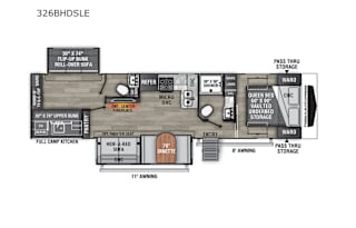 2022 Coachmen Freedom Express 326BHDSLE Penthouse