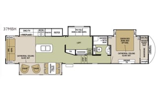 2018 Forest River Cedar Back 37MBH Fifth Wheel