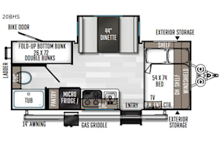 2020 Forest River RV Rockwood GEO Pro 20BHS