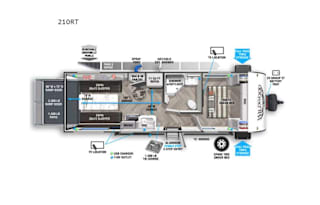 2022 Forest River RV Wildwood FSX 210RT