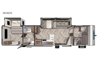2021 (8354) Forest River RV Salem 36VBDS WK